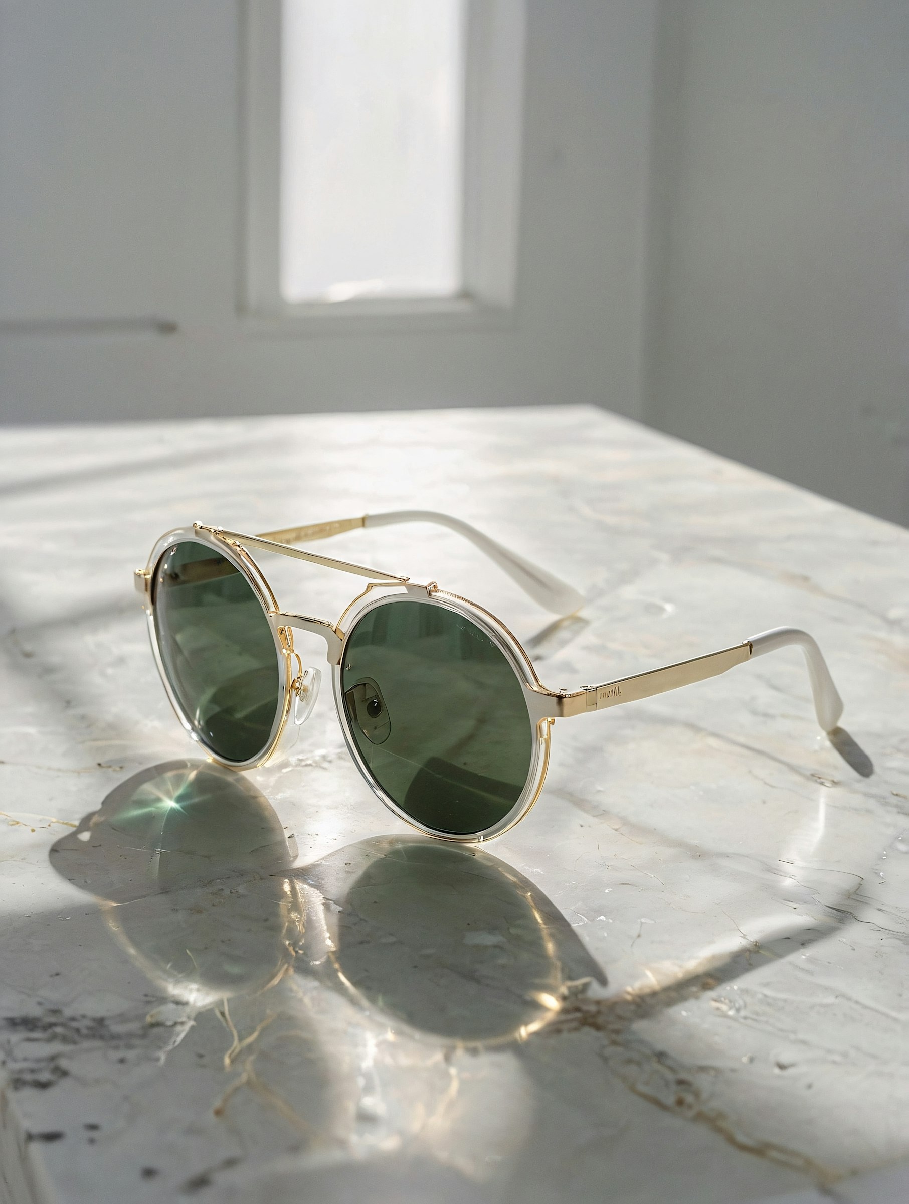 Opaline sunglasses in Ivory Gold