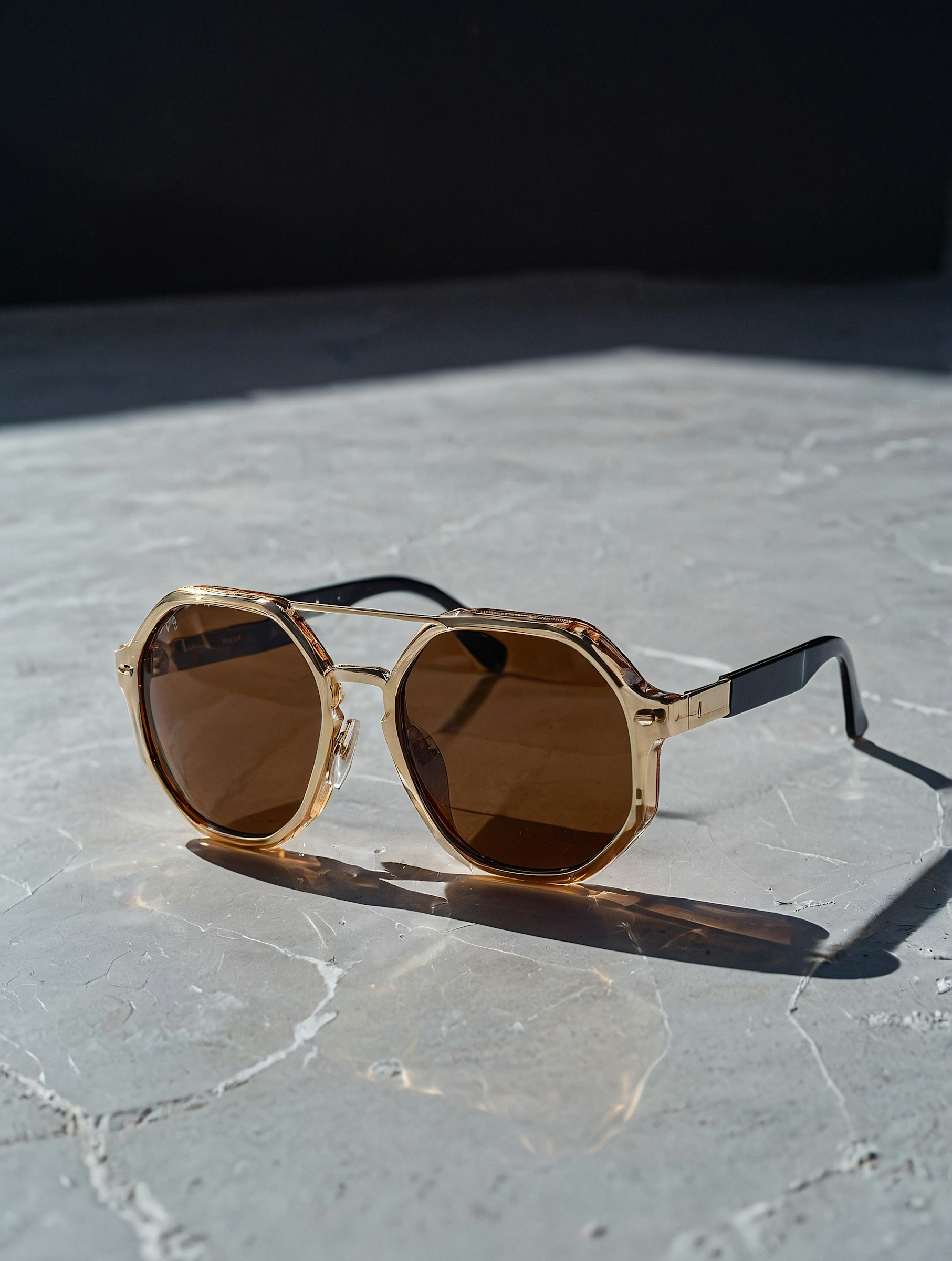 Expedition sunglasses in Tan Gold