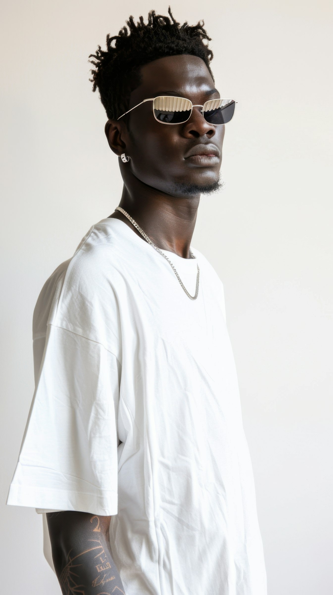Editorial portrait wearing sunglasses
